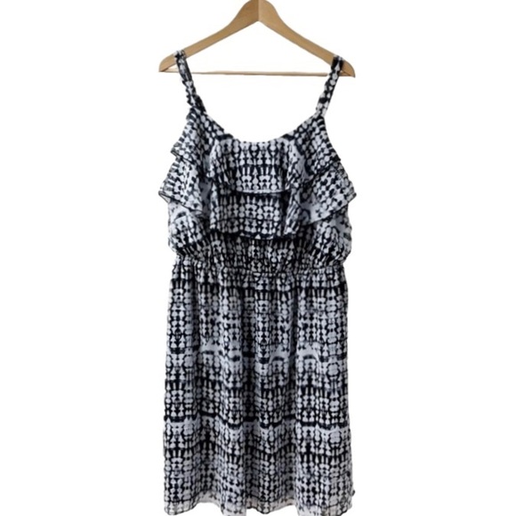 Faded Glory Dresses & Skirts - FADED GLORY Vintage Sun Dress 3X (22W-24W) Chiffon Ruffle Adjustable Strap NEW